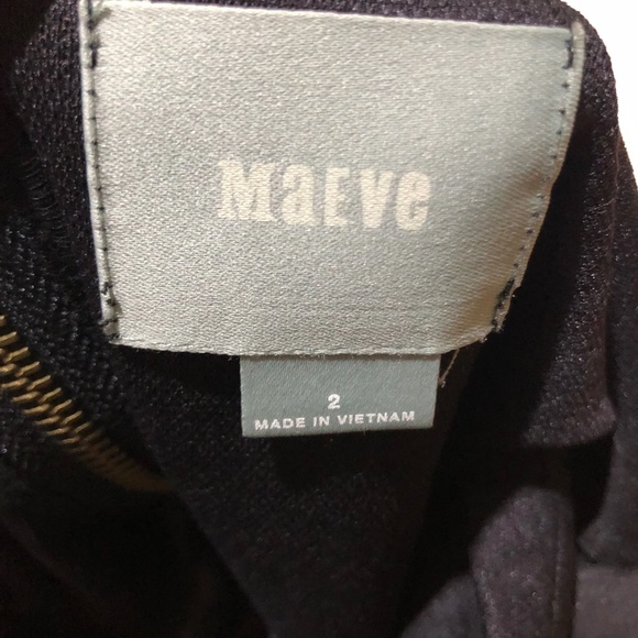 Maeve Anthropologie Dress Black w/Paisley Skirt - Picture 5 of 5